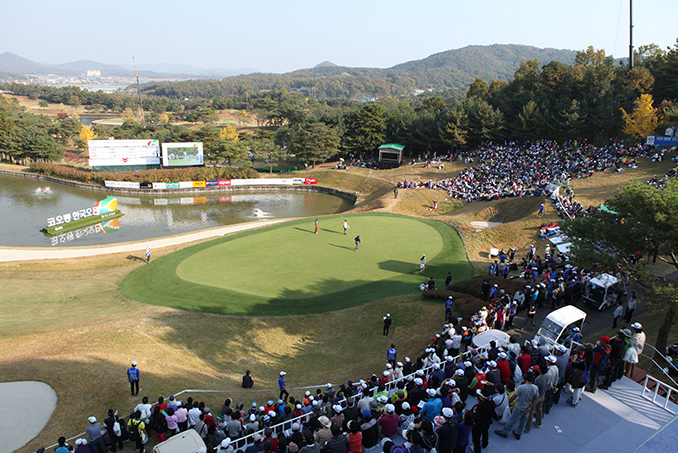 코오롱 한국오픈 골프선수권대회입니다.